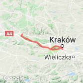 Mapa Rajd Rowerowy Kraków - Trzebinia 2012